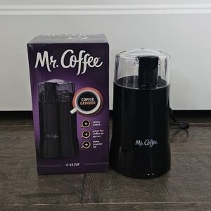 New Mr. Coffee Black Coffee Grinder 4 to 12 Cups
